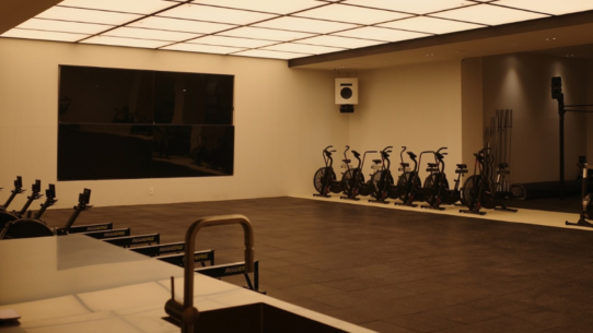 Exercise equipment and machines inside The Decode Korea, a luxury Korean wellness center