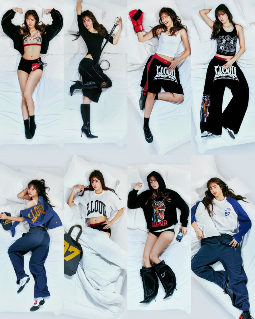 BLACKPINK'S Lisa wearing clothes from her LLOUD gym collection in collaboration with IWANNABANGKOK