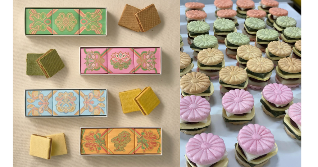 Collage of traditional Korean desserts from Chomchom Seoul and Seongsu-dong 5bok