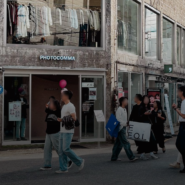 Shoppers walking in Seongsu, a shopping district in Seoul